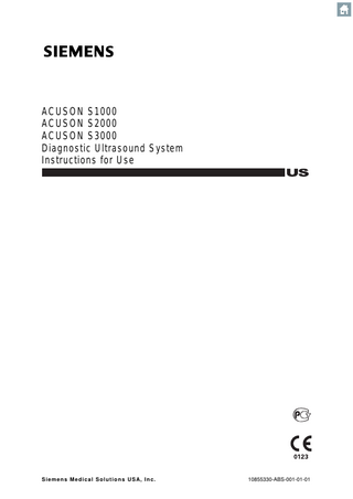 ACUSON S1000, S2000, S3000 Instructions for Use ver VC30 Oct 2013