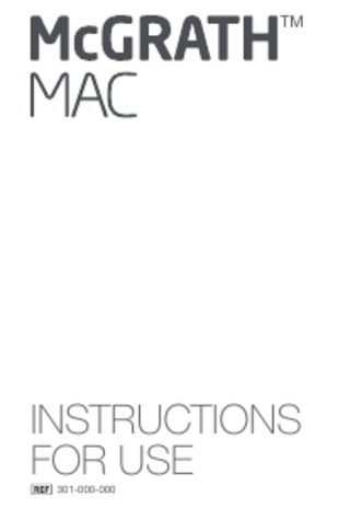 McGRATH MAC Instructions for Use Rev A