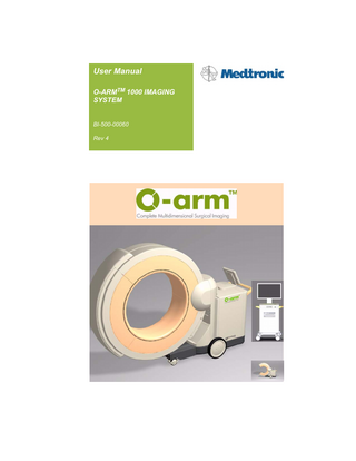 O-arm 1000 Imaging System User Manual Rev 4