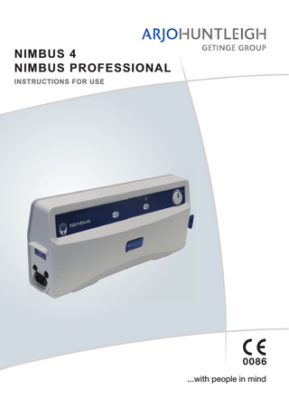 ARJOHUNTLEIGH NIMBUS 4 and NIMBUS PROFESSIONAL Instructions for Use Dec 2014