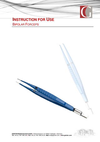 Bipolar Forceps  Instructions for Use