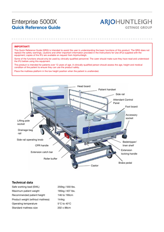 Enterprise 5000X Quick Reference Guide