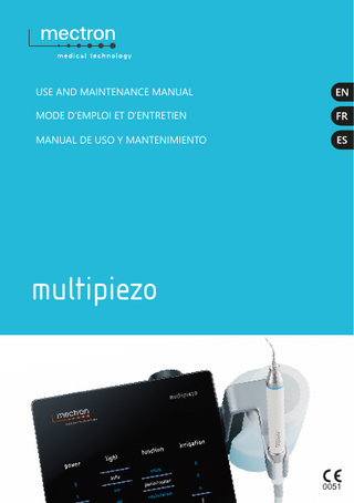 multipiezo Use and Maintenance Manual Rev 05