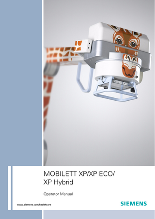 MOBILETT XP, XP ECO & XP Hybrid Operator Manual 2012