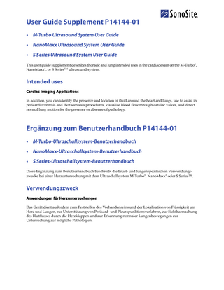 NanoMaxx User Guide Supplement P14144-01A