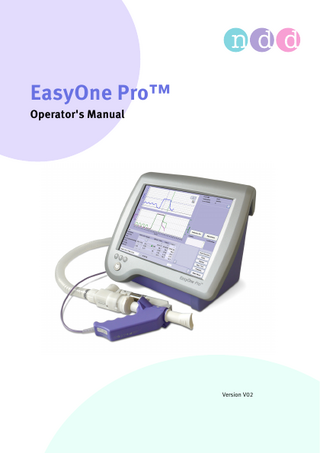 EasyOne Pro Operators Manual V02 April 2010