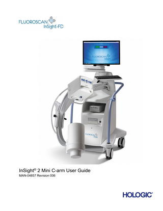 InSight 2 Mini C-arm System User Guide Rev 006