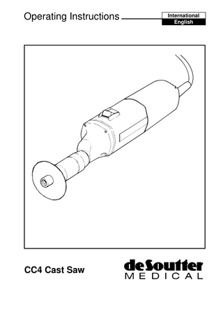 CC4 Cast Saw Operating Instructions Ver 6.4