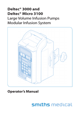 Deltec 3000 and Deltec Mirco 3100 Operators Manual Jan 2009