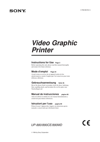 Table of Contents Introduction  Overview  Preparation  Connection 5 Before Printing 6 Setting the Type of Paper Setting the DIP Switches Loading Paper 10  Operation  Others  4  6 7  Printing 12 Making Print-outs 12 Selecting the Printing Direction 13 Selecting the Printing Size 13 Adjusting the Contrast and Brightness  Precautions 16 Maintenance 17 On the Type of Paper 19 Specifications 20 Troubleshooting 21 Location and Function of Parts Front 22 Back 23  15  22  3  