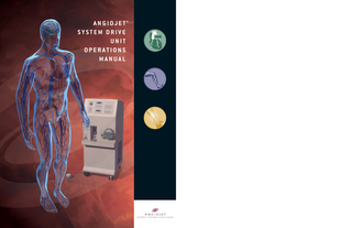 AngioJet System Drive Unit Series 3000 Operations Manual Rev 03