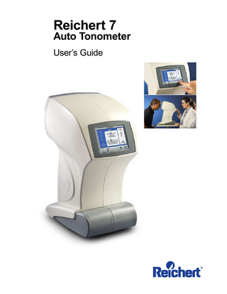 Reichert 7 Auto Tonometer Users Guide Rev B