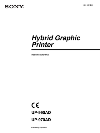 UP-990AD, UP-970AD Instructions for Use -12