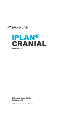 iPLAN CRANIAL Software User Guide Rev 1.4