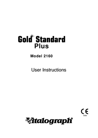 Table of Contents  Description of the Vitalograph Gold Standard Plus...5 Physical Features of the Vitalograph Gold Standard Plus ...5 Using the Vitalograph Gold Standard Plus with Peripheral Devices ...5 Setting Up The Vitalograph Gold Standard Plus...6 Removing the Transit Clamps...6 Connecting to a Power Source ...7 Inserting the Breathing Tube and Mouthpiece or Filter...7 Adjusting the Chart Carrier ...8 Inserting the Vitalogram Chart ...8 Adjusting the Stylus ...9 Powering Up the Gold Standard Plus...9 Configuring the Electronics Module ...10 Setting Up Save ...10 Setting Up Indices ...10 Selecting a Printer ...11 Defining Configuration ...11 Defining Smart...12 About the Software ...13 Checking Accuracy Of The Vitalograph Gold Standard Plus ...13 Checking Accuracy and Linearity...13 Adjusting Calibration...15 Entering Or Selecting Subject Information...16 Entering a New Subject ...16 Selecting an Existing Subject...17 Performing Tests ...18 Instructing the Subject ...18 Performing a VC Test ...18 Performing an FVC Test ...19 Performing a Direct MVV Test ...20 Quality Messages ...21 Test Acceptance...22 Interpreting Test Results...22 Background ...22 Features of the Chart...23 Features of the Flow Rate Calculator...25 Interpreting Results ...26 Performing Post Tests ...35 Performing Post Tests ...35 Viewing Test Results ...35 Viewing the Current Test ...36 Viewing a Test from the Database ...36 Viewing Subject Data from the database ...37 Printing Test Results...37 Connecting to a Printer...37 Printing Results ...38 Deleting Subject Information And/Or Test Results ...39 All subjects ...39 One subject ...39 Using Smart...40 Cleaning The Vitalograph Gold Standard Plus ...41 Cleaning and Disinfecting the Vitalograph Gold Standard Plus ...41 Breathing Tubes ...42 Disposal and Recycling ...43 Consumables/Accessories...43 Spare Parts ...43 Trouble Shooting ...44 3  