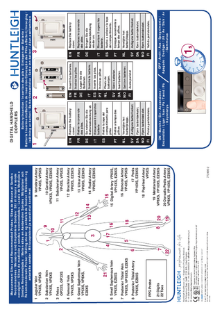 Digital Handheld Doppler Quick Reference Guide