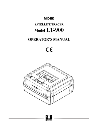 Table of Contents  §1 INTRODUCTION ... Page 1-1 1.1 Outline of the Product ... 1-1 1.2 Symbol Information ... 1-1  §2 SAFETY ... 2-1 2.1 Cautions in Use ... 2-1 2.2 In Storage ... 2-2 2.3 In Transport ... 2-2 2.4 Installation ... 2-2 2.5 In Wiring ... 2-3 2.6 After Use ... 2-3 2.7 Maintenance and Check ... 2-4 2.8 Disposal ... 2-5 2.9 Labels ... 2-5  §3 UNPACKING ... 3-1 §4 CONFIGURATION ... 4-1 §5 OPERATION PROCEDURES ... 5-1 5.1 Operation Flow ... 5-1 5.2 Power-on ... 5-2 5.3 Tracings ... 5-3 5.3.1 Tracing frames ... 5-3 5.3.1.1 Tracing both rims ... 5-3 5.3.1.2 Tracing a single rim ... 5-4 5.3.1.3 Semi auto tracing ... 5-4 5.3.1.4 Tracing goggle type frames ... 5-5 5.3.2 Tracing patterns... 5-6 5.3.3 Tracing dummy lenses ... 5-7 5.3.4 Stopping tracing ... 5-9 5.3.4.1 Stopping frame tracing ... 5-9 5.3.4.2 Stopping pattern or dummy lens tracing ... 5-9 5.4 Treatment after Daily Use ... 5-10 5.5 Daily Checks ... 5-11 5.5.1 Daily checks before use ... 5-11 5.5.2 Daily checks after use ... 5-11 5.6 Keeping the Pattern Setting Unit in Storage ... 5-12  