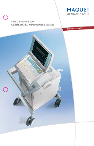 CS100 and CS100i Abbreviated Operators Guide Rev A