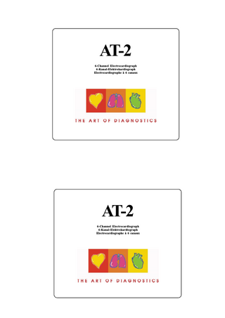 AT-2 6-Channel Electrocardiograph 6-Kanal-Elektrokardiograph Electrocardiographe à 6 canaux  AT-2 6-Channel Electrocardiograph 6-Kanal-Elektrokardiograph Electrocardiographe à 6 canaux  
