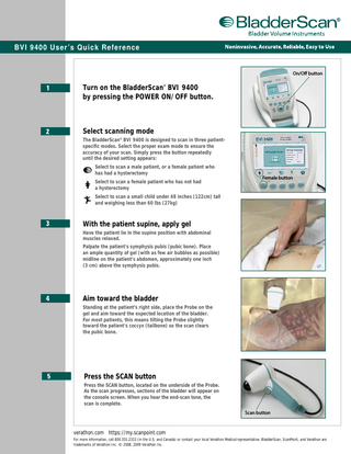 BVI 9400 Users Quick Reference