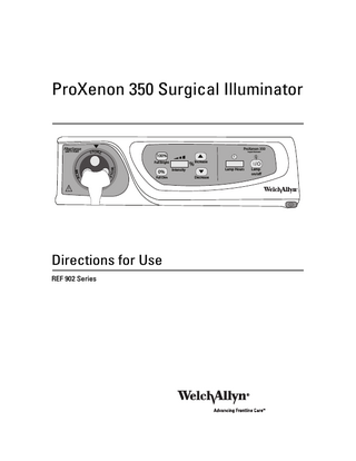 ProXenon 350 Surgical Illuminator Directions for Use Rev F