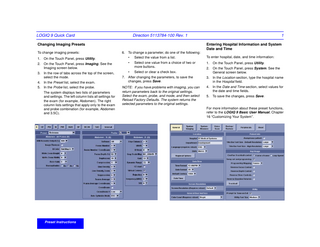 LOGIQ 9 Quick Card Rev 1