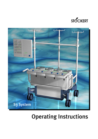 S3 System • Table of Contents Table of Contents 1 Introduction 1.1 2 3 About these operating instructions...1.1 1.1.1 Symbols used in these operating instructions ...1.1 1.1.2 The chapters in these operating instructions ...1.2 1.1.3 Glossary of terms and abbreviations ...1.3 1.1.4 Unit conversions ...1.4 Safety 2.1 Approvals ... 2.1 2.2 Regulations and safety instructions ... 2.2 2.2.1 Usage in accordance with regulations ... 2.2 2.2.2 General safety instructions ... 2.3 2.2.3 Operational safety ... 2.4 2.2.4 Electrical safety ... 2.4 2.2.5 Safety instructions for routine maintenance ... 2.5 2.3 Safety features of the S3 System ... 2.5 System description 3.1 General description of the S3 System ... 3.1 3.1.1 Components ... 3.1 3.2 Structure of the S3 System ... 3.2 3.2.1 Complete overview ... 3.2 3.2.2 Overview - control panel ... 3.4 3.2.3 Overview - pump control panels ... 3.6 3.2.4 Overview - electronics/power pack... 3.8 The components of the power supply ... 3.8 The components for monitoring and controlling ... 3.10 3.2.5 Overview - pumps... 3.11 GA–5311–0005.05 E 1