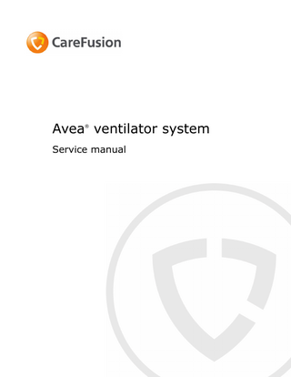 Avea ventilator system ®  Service manual  