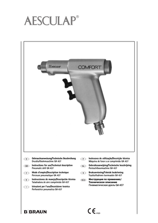 COMFORT GA 437 Instructions for Use 