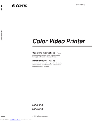 About This Manual (continued)  Conventions used Cross references Throughout this manual you will find references to other sections of the manual that contain related information. Important note Be sure to read the sections of the manual marked Note . They explain points that you should be aware of to operate the printer correctly and prevent malfunctions. Index Use the index, in addition to the table of contents, to find information you need when using the printer. Monitor displays Some monitor displays illustrated in this manual may differ slightly from the acutal display. The operation of the printer, however, remains as described in this manual.  6  Introduction  Downloaded from www.Manualslib.com manuals search engine  