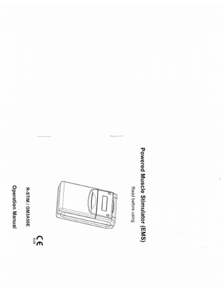 R-STIM and GM3A50E Operation Manual