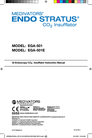 ENDOstratus EGA-501 and 501E Instruction Manual Rev H Nov 2015