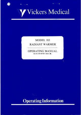 Model 183 Operating Manual Issue 1A