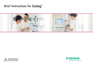 Dialog Plus Brief Instructions Aug 2008