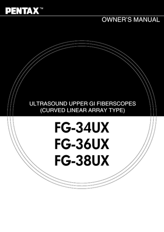 FG-UX Series Owners Manual Jan 2011