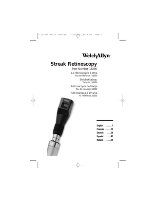 Streak Retinoscopy User Guide