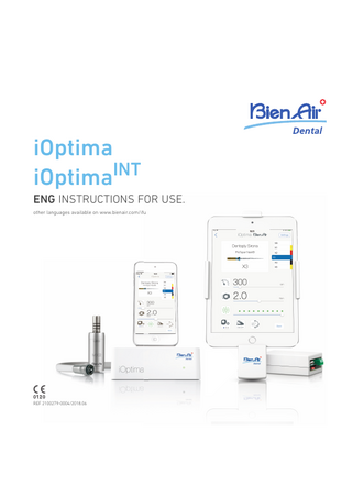 Table of contents iOptima description ...4  iOptimaINT description ... 22  1  7  Symbols... 5 1.1 1.2  2  Identification, Intended use and Notation ... 7 2.1 2.2 2.3  3 4  Install the iOptima app ... 17 Install the iOptima system ... 17  Interface overview... 19 6.1 6.2 6.3  1  iOptima system overview ... 10 iOptima system table... 11 Set supplied... 11 Options ... 12 Technical data ... 12 Environmental protection and information for disposal... 13 Limitation of liability ... 13 Electromagnetic compatibility (technical description) for iOptima... 13  Installation ... 17 5.1 5.2  6  Identification...7 Intended use...7 Notation...8  Warnings & Precautions of Use ... 9 Description... 10 4.1 4.2 4.3 4.4 4.5 4.6 4.7 4.8  5  Description of symbols for iOptima unit ...5 Description of symbols for iOptima accessories...6  iOptima application... 19 Sound alerts ... 19 iPod and iOptima connection / disconnection conditions... 20  Symbols... 23 7.1 7.2  8  Description of symbols for iOptimaINT ... 23 Description of symbols for iOptimaINT accessories... 24  Identification, Intended use and Notation . 25 8.1 8.2 8.3  Identification... 25 Intended use... 25 Notation... 26  9 Warnings & Precautions of Use ... 27 10 Description ... 28 10.1 iOptimaINT system overview ... 28 10.2 iOptimaINT system table ... 28 10.3 Set supplied... 29 10.4 Options ... 29 10.5 Technical data ... 30 10.6 Environmental protection and information for disposal... 31 10.7 Limitation of liability ... 31 10.8 Electromagnetic compatibility (technical description) for iOptimaINT ... 31  11 Installation... 34 11.1 Install the iOptima app ... 34 11.2 Install the iOptimaINT system ... 34  12 Interface overview... 35 12.1 iOptima application... 35 12.2 Sound alerts ... 35 12.3 iPod/iPad and iOptimaINT connection / disconnection conditions ... 36  