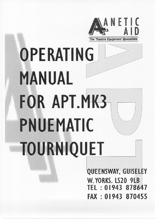 APT MK3 Instructions for Use