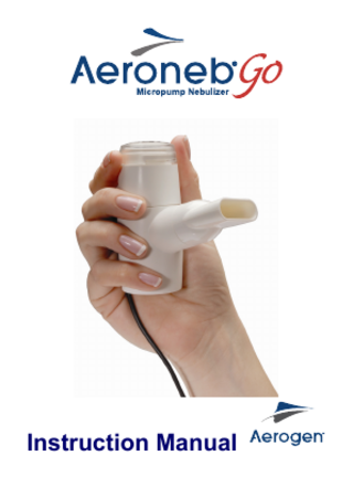 Aeroneb Go Instruction Manual Rev B 2010