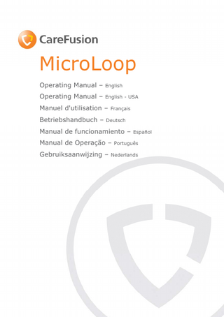 MicroLoop Operating Manual – English Operating Manual – English - USA Manuel d'utilisation – Français Betriebshandbuch – Deutsch Manual de funcionamiento – Español Manual de Operação – Português Gebruiksaanwijzing – Nederlands  