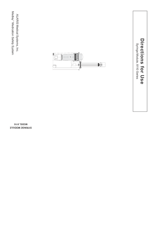 Syringe Module 8110 Series Directions for Use Ver 7