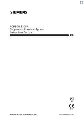 ACUSON S2000 Instructions for Use Ver 2.0 June 2010