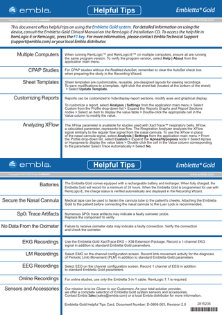 Embletta Gold Helpful Tips Rev 2.0