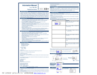 MD300C5 Finger Pulse Oximeter Information Manual