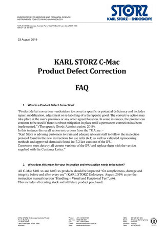 C-Max 8401 XXX Urgent Product Defect Correction Aug 2019