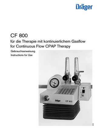 CF 800 Instructions for Use 4th edition Jan 1999