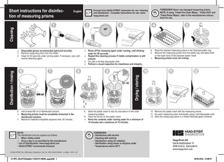 Short Instructions for Disinfection of Measuring Prisms Feb 2014