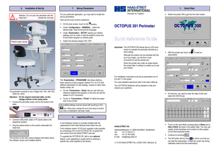 OCTOPUS 301 Perimeter Quick Reference Guide Rev 2