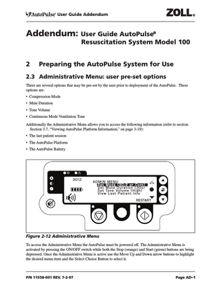 AutoPulse Power System User Guide Addendum Rev 7-2-07