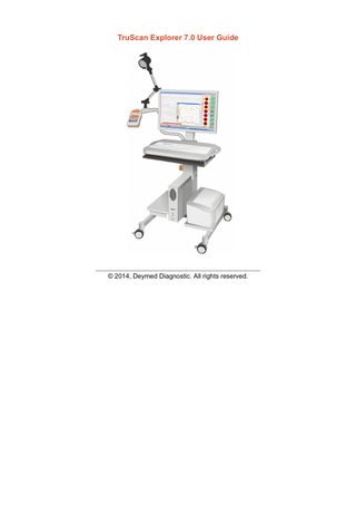 Table of Contents  Introduction ...3 Warranty ...4 Trademarks and Regulatory Standards...5 About the System and Warnings...7 Basic Steps for Recording EEG ...10 Patient Database ...12 Patient List window ...13 Database search ...17 Open Records window ...19 Interface Controls ...20 EEG Review Screen ...21 EEG Review ToolBar ...23 Interpretation Editor ...28 Editor Window ...29 Maps ...31 Amplitude maps ...32 Frequency maps ...35 Coherency maps ...37 Analysis Tools ...39 Spectral analysis ...40 Numeric spectral analysis window ...42 Band Setup window ...44 Data Export ...45 Export to Deymed format ...46 Export to Lexicor or Ascii ...48 Montage Editor ...50 Montage Editor Screen ...51 Measurement tools ...53 Quick spectrum tool ...54 Setup Configurations ...55 Setup Window ...56 Advanced system settings ...60 SomniPro PSG examination ...62 Overview ...63 Hypnogram ...65 PSG Report...67 PSG Report_new ...70  Deymed Diagnostic  2 / 71  7.1 Rev.1b  